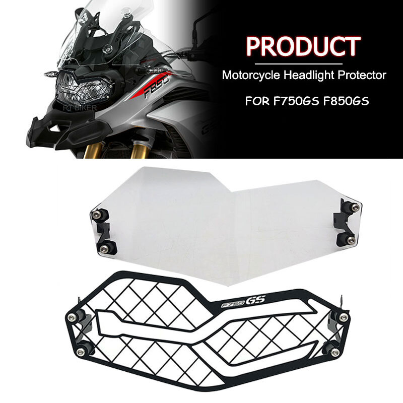 LOGO F850GS F750GS Headlight Cover Protection Grille Mesh Guard For BMW F 850 GS F 750 GS 2018-2023 2021 Motorcycle Accessories