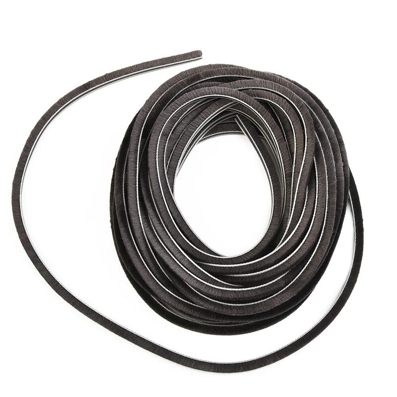 1Pc10m Draught Excluder Brush Casement Pile Seal Strip Door Weatherstrip Sound Insulation And Dust-Proof Home Accessaries