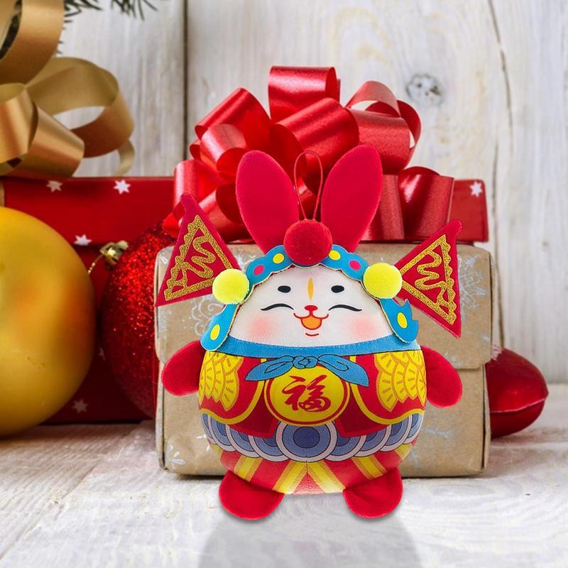 Boneca de pelúcia mascote estilo chinês, boneca recheada do zodíaco, brinquedos ano novo 2023