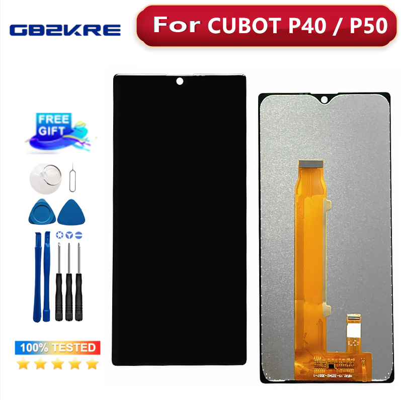 6,2 Zoll für Cubot P40 LCD-Display und Touchscreen-Baugruppe Ersatz für Cubot P50 LCD-Display-Tools