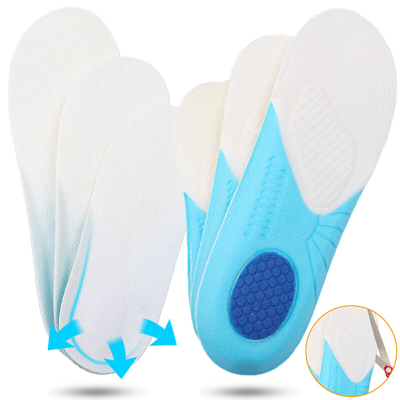 Children Sports Memory Foam Insoles Orthopedic Arch Support Insert Shoes Pad Comfort Breathable Cushion Plantar Fasciitis Insole