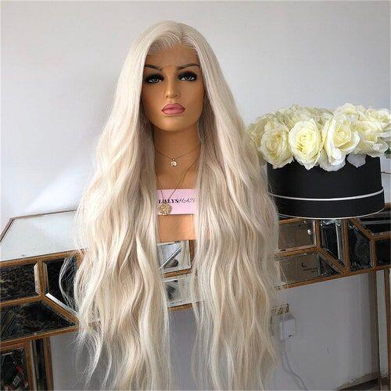 Soft Long 26“ 60 Color 180Density Lace Front Wig For Women BabyHair #60 Glueless Preplucked Heat Resistant Daily Fashion