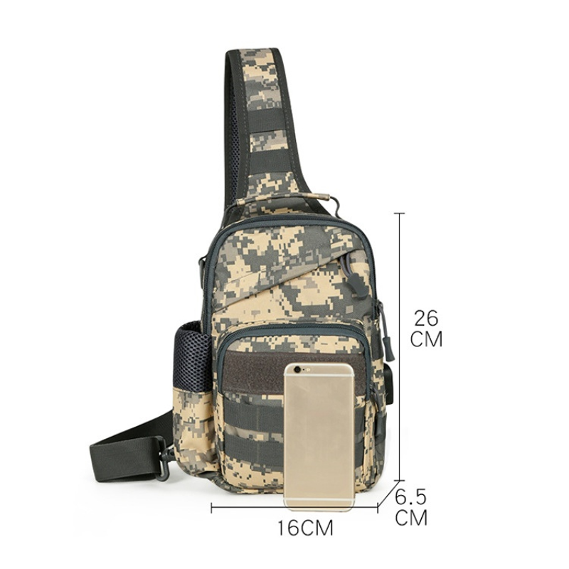 Moda Unisex o dużej pojemności torba na klatkę piersiową taktyczne wędrówki wspinaczkowe torby podróżne wielofunkcyjne wędkarstwo polowanie torby moro