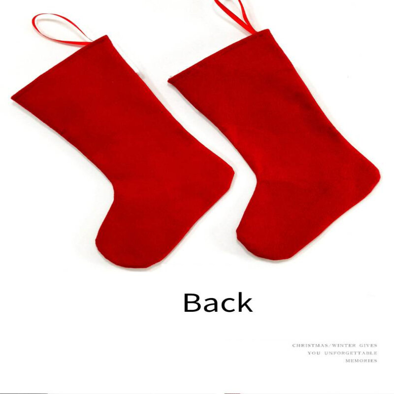 Calcetines navideños de tela, medias de Papá Noel, bolsas de regalo, decoraciones navideñas, adorno para el hogar, regalo para niños, suministros de Navidad, 2024