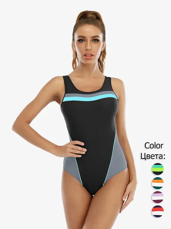 Riseado-bañador deportivo de una pieza para mujer, traje de baño de talla grande para Surf, novedad de 2023