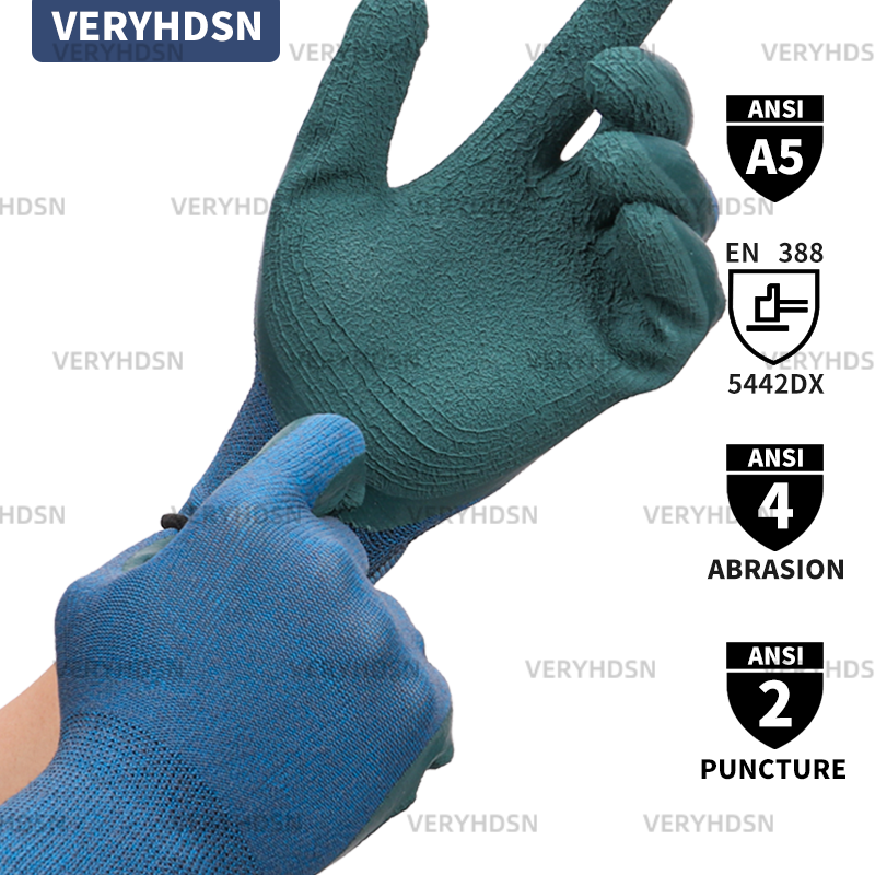 3pairs Work Gloves Multi-Purpose Cut-Resistant Excellent Grip Knit Wrist Cuff Durable & Breathable Light Duty For Men&Women