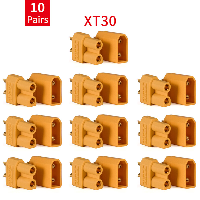 9IMOD 5/10pairs XT60 XT30 XT90 T-plug Male Female Bullet Connectors Amass XT30U XT60H XT90 T Plug Deans for RC Lipo Battery