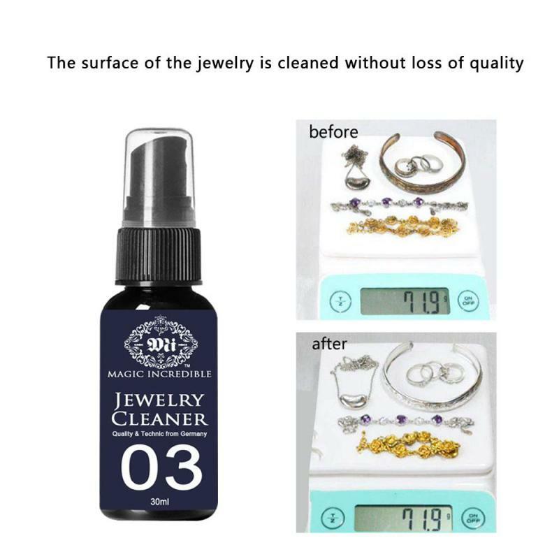 Instant Shine Jewelry Cleaner Gold Watch Diamond Ring Cleaning Spray Multifunction Cleaner Metal Gemstone Jewelry Cleaning Spray