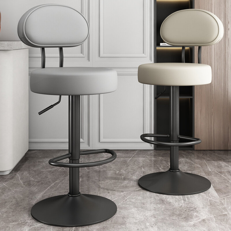 Einfache nordische Bar stuhl drehbare Unterstützung hochwertige Barhocker minimalist ische bequeme Sillas Para Barra Salon Möbel