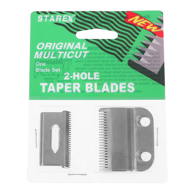Cuchillas de repuesto profesionales para cortadora de pelo, piezas de cuchilla ajustables con 2 agujeros de precisión