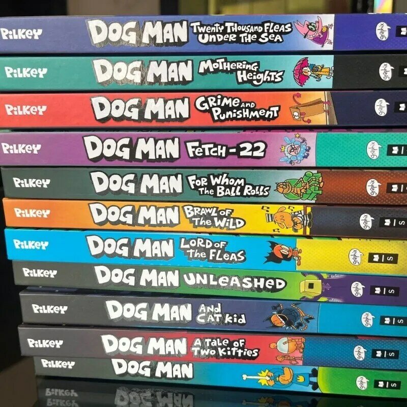 Random 1Book New 2023 Original Popular Comic Books The Adventures of Dog Man 8 Dav Pilkey Dogman English Novel Book for Children