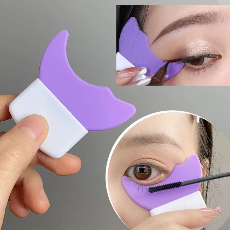 1pc Multifunction Silicone Eyeliner Makeup Stencils Eyeshadow Mascara Applicator Positioning Aid Beginner Beauty Make Up Tools