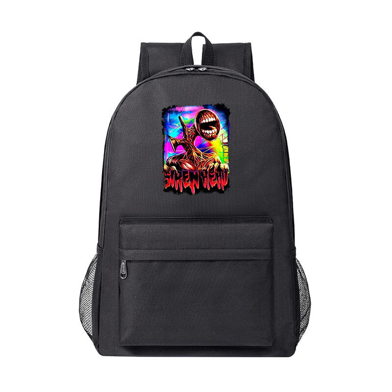 Siren head monster Print Crianças Mochila SchoolBag Moda Boy Girl School Bag Estudantes BookBag Mulher Homens Laptop Shoulder Bag
