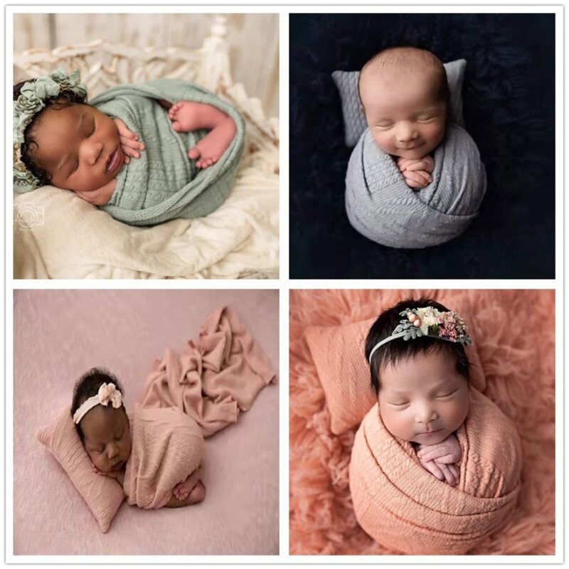Y1UB rekwizyty fotograficzne dla dzieci tło koc pozowanie rekwizyty wypchana poduszka niemowlę rekwizyty fotograficzne noworodka