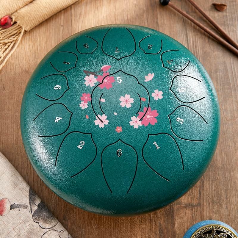 Hot Sale Useful Percussion Musical Instruments Handpan Best Bas Steel Tongue Drum 10inch 13 Notes Hand Drum