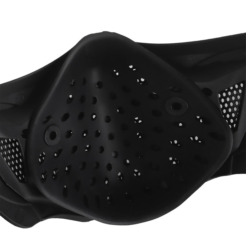 Máscara de airsoft Máscara de media cara de protección táctica Scorpion Máscara de silicona de malla transpirable Ajustable para equipo de caza Paintball CS