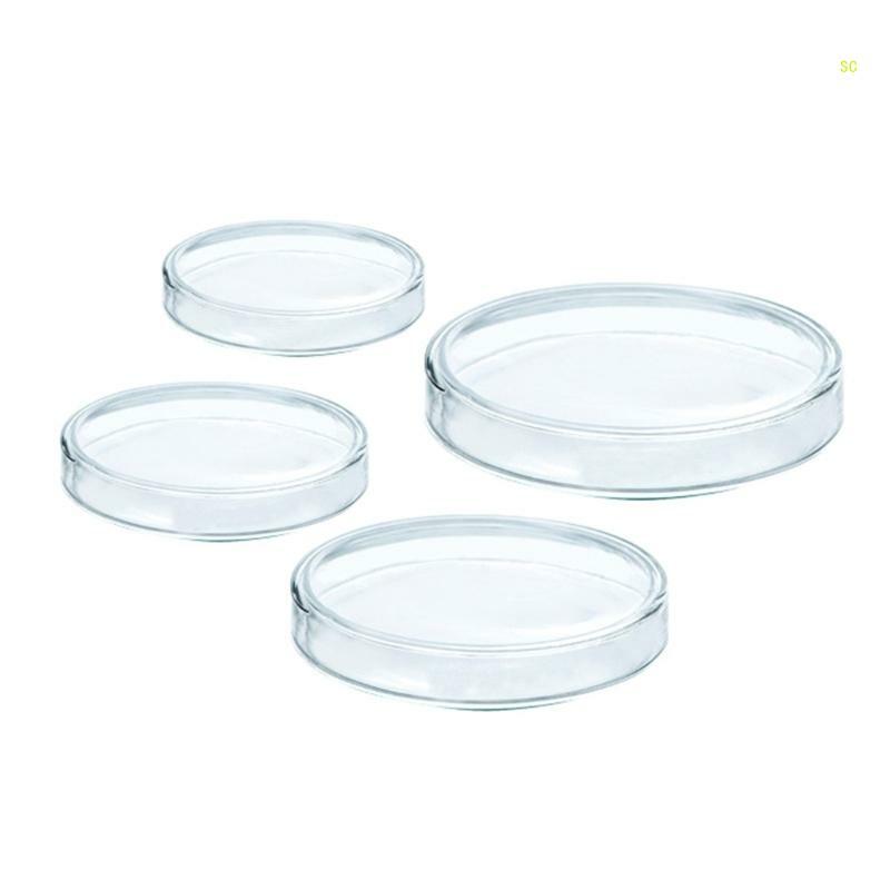 Petrischalen aus Borosilikatglas für die Zellkultur, 10 Stück, 60 mm, 75 mm, 90 mm, 100 mm