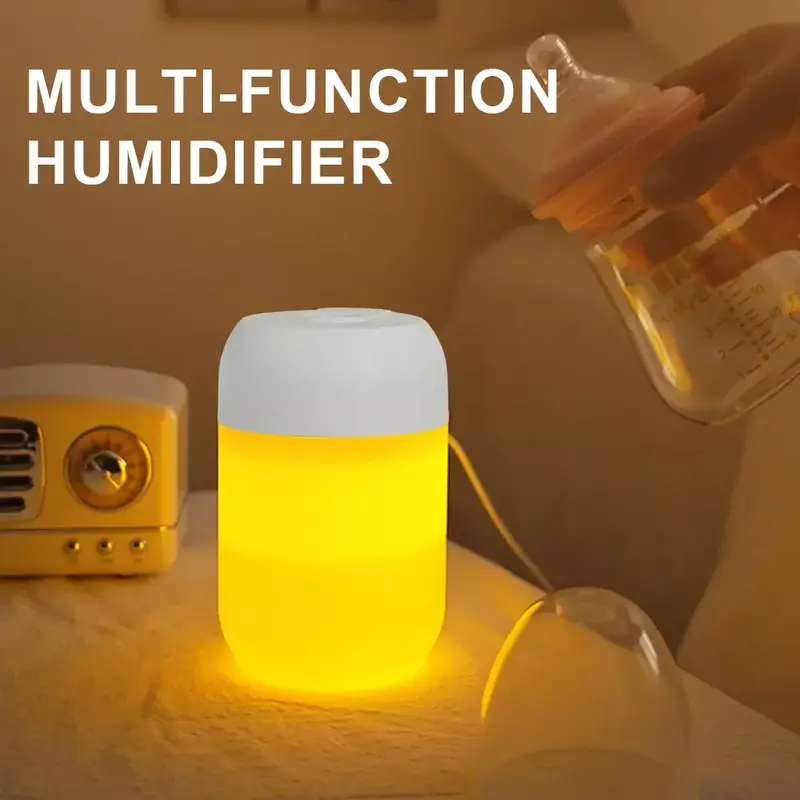 Cool Mist Humidifier with Night Light 300ML Quiet Air Humidifier Essential Oil Diffuser for Baby Bedroom Home Office USB