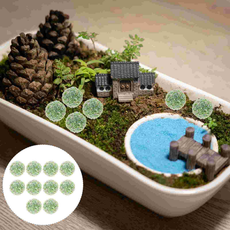 Miniatur Gras Ball Sand Tisch Mikro Landschaft Busch Bälle schmücken künstliche Sträucher