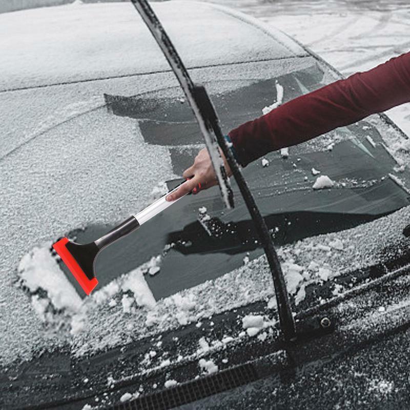 Windshield Ice Scraper Tool Auto Ice Remover Shovel With Ergonomic Grip Winter Snow Removal Tool For Cars Windscreen Rear