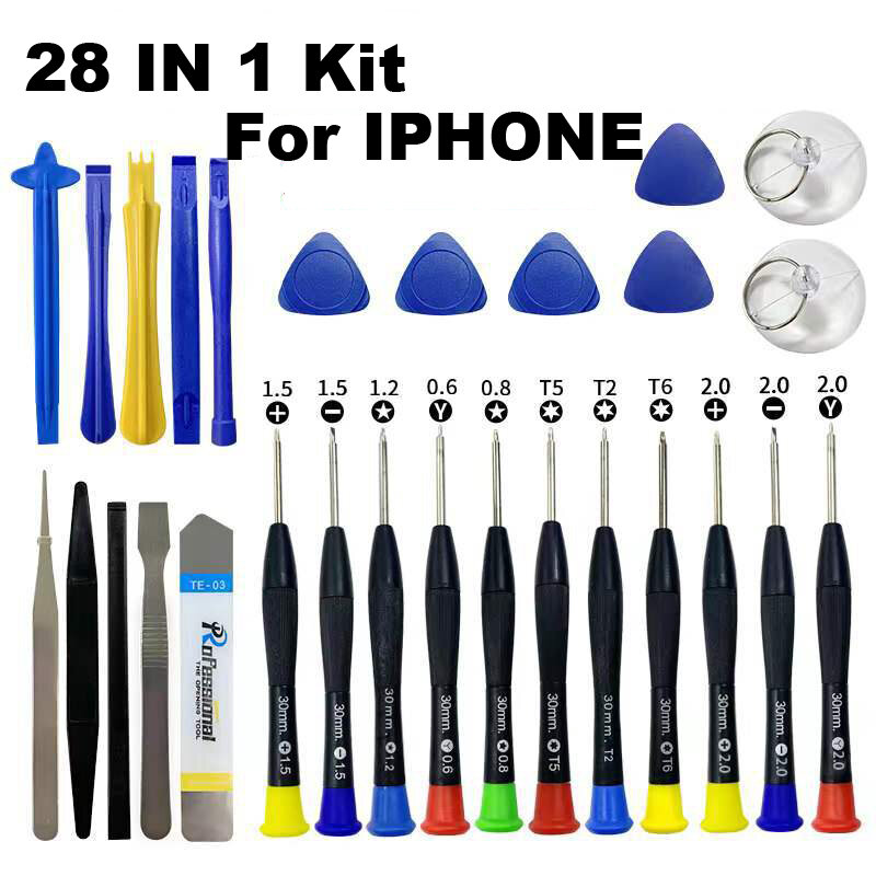 Chave De Fenda Spudger Pry Abertura Repair Tool Kit, DIY Ferramentas Manuais para o Telefone Móvel, iPhone, Android, 28 em 1, 37 em 1, 44 em 1