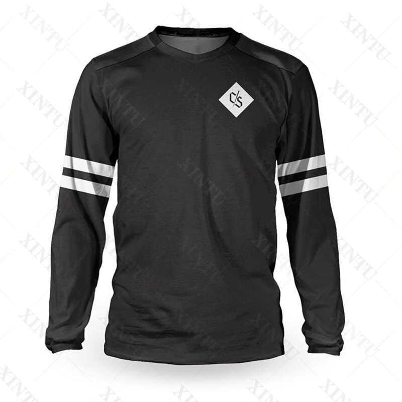 Camiseta de Motocross para hombre, traje de descenso DH, BMX, MTB, camisa de bicicleta de montaña, sudadera transpirable MX Enduro, 2022