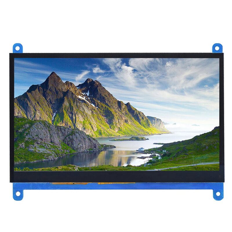 Portátil IPS Painel Touch Screen, LCD Framboesa HDMI, DIY Display HD, Monitor de PC, 1024x600, 7"
