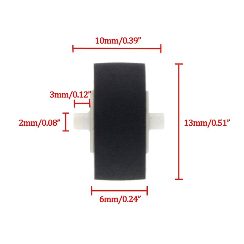 5 шт. 13x6x2 мм прижимной ролик для магнитофона RS-CH770 RS-BX501, RS-C1060