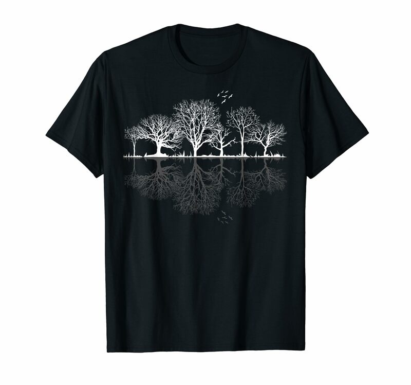 남녀공용 애니메이션 그래픽 티셔츠, 나무 및 숲, 반팔 티셔츠, 여름 신상