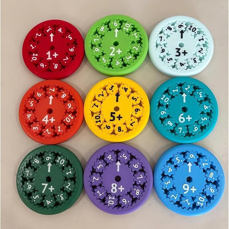 9pc Math Fidget Spinners Math Puzzle Toys Cool Fidget Spinners Games Desktop Math Multiplication Games