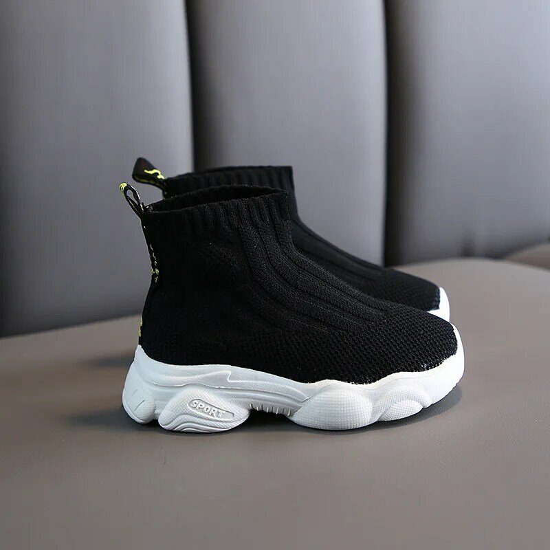 Spring and Autumn New Children's Shoes Children's Fly Woven Mesh Sock Shoes Girls' Sports Shoes Boy Shoes Dad Shoes