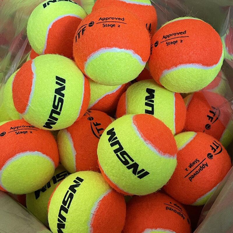 Beach Tennis Ball 2/6/16/25Pcs ITF Approved Stage 2 Beach Tennis  Balls 50% Low Compression for Beginners Ball Training PET Dog