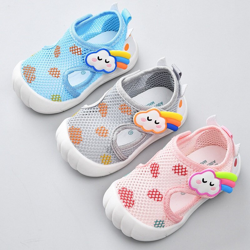 Sandalias para niños pequeños, zapatos ligeros para bebés de 1, 2 y 3 años, zapatos informales para primeros pasos