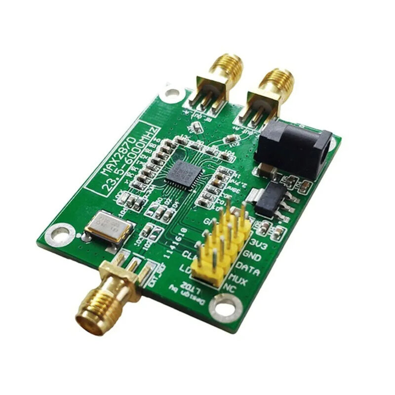 RF Signal Source 100MHz Reference 23.5-6000MHz 3.3V Pin Header Clock Frequency LL VCO W/ STM32 MAX2870 Power Supply