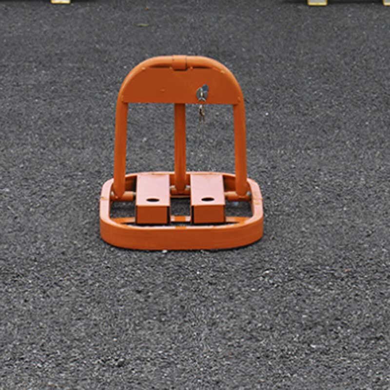 Double Lock Manual Parking Barrier for Private Parking Space Thickened Car Parking Lock Bollard