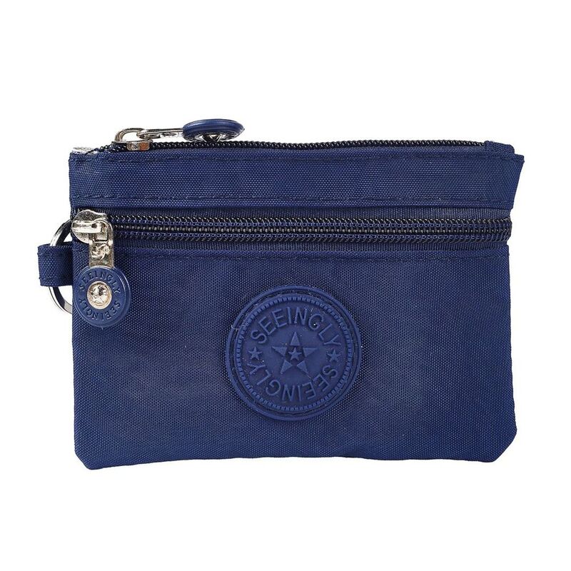 Durable Canvas Money Coin Purse Wear-resistant with Key Ring Credit Card Holoder Waterproof Wallet Money Bag Male Female