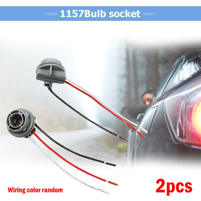 Durable Light Wiring Connector Bulb Holders Stop Brake Light Turn Light Wiring Connector 1157 12V 2pcs Adapter