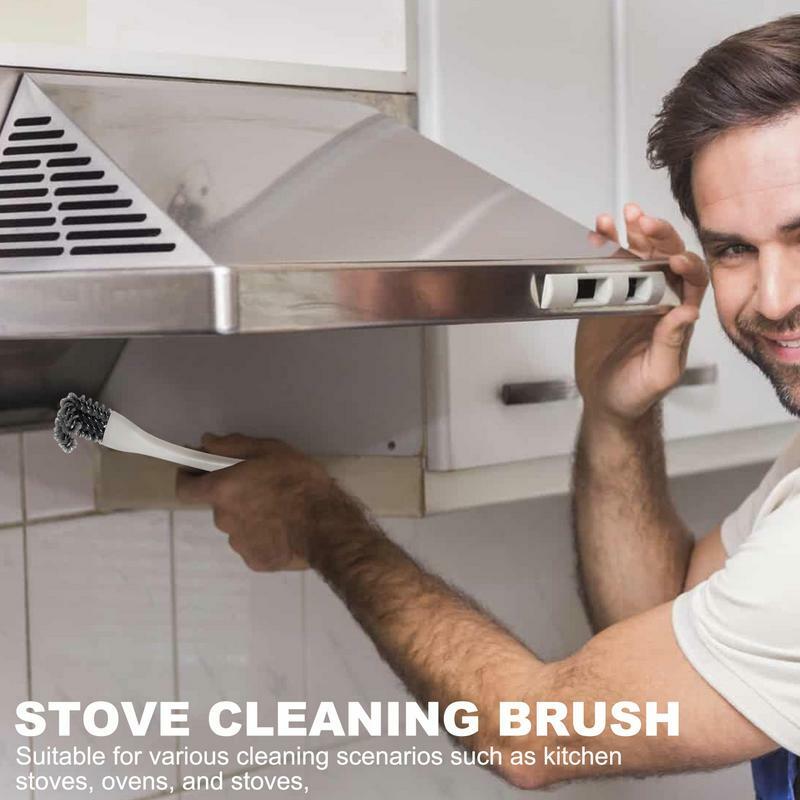 Cepillo de limpieza de estufa, limpiador de parrilla, cepillo de cocina, cepillo de fregado, cepillo de parrilla, herramienta de limpieza del hogar para hornos