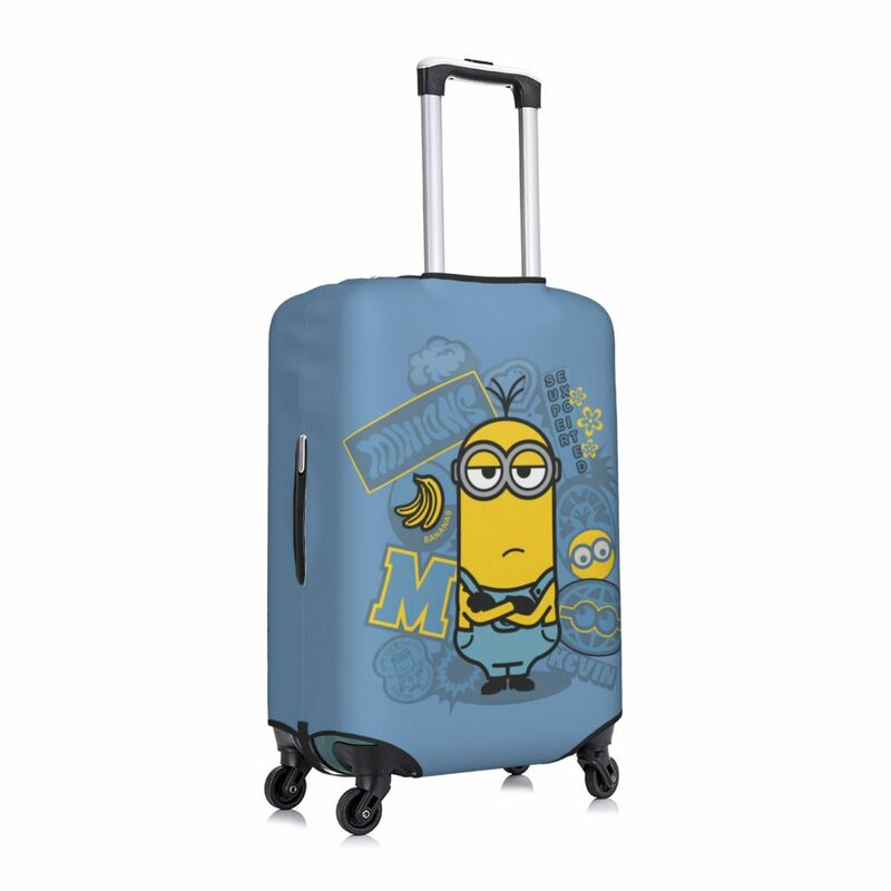 Индивидуальный чехол для чемодана с изображением миньонов, моющиеся чемоданы для путешествий
