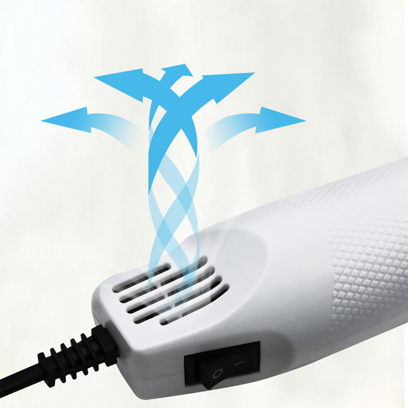 Arma de ar quente DIY para celular Padrão da UE Ferramenta de reparo Secador de cabelo Assento de apoio de soldagem Arma de calor de ar de plástico, 220V, 300W
