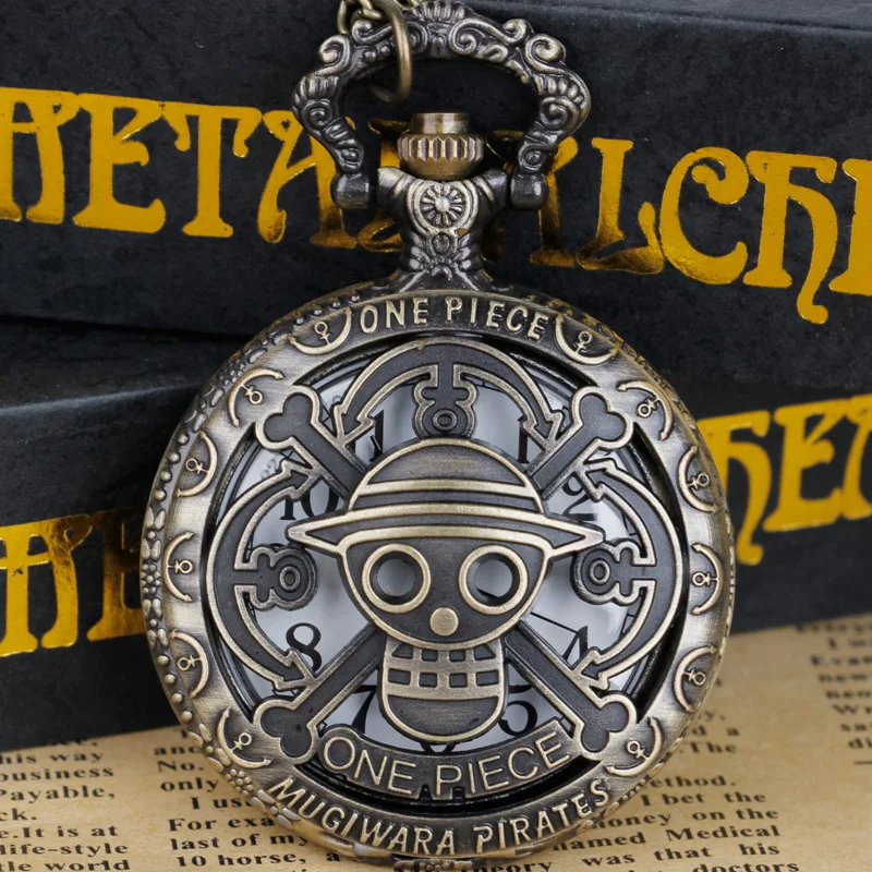 Steampunk Hollow Movie tema orologio da tasca al quarzo collana retrò donna bambini compleanno regali di natale CF1213