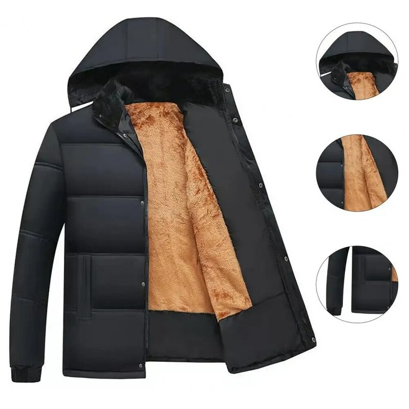 Thicken Long Sleeve Cold-proof Winter Quilting Down Coat for Camping