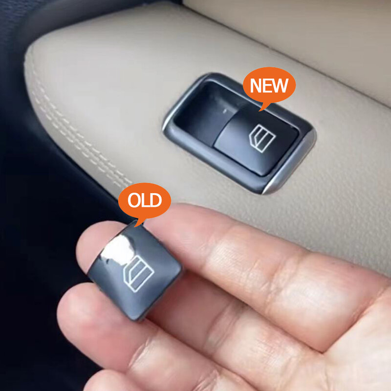 Tapa de cubierta de botón de interruptor de regulador de ventana de coche Interior para Mercedes Benz A B C E GLA GLK clase W176 W246 W204 W212 W207 W156 X204