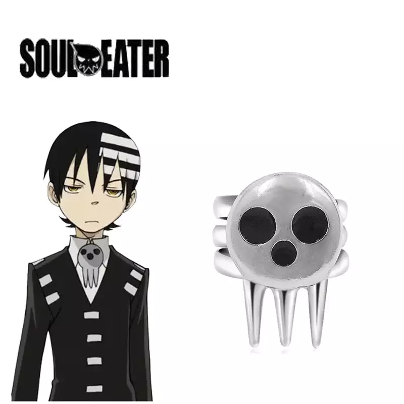Anime Soul Eater Death The Kid anelli Cosplay anello regolabile Unisex accessori per puntelli gioielli