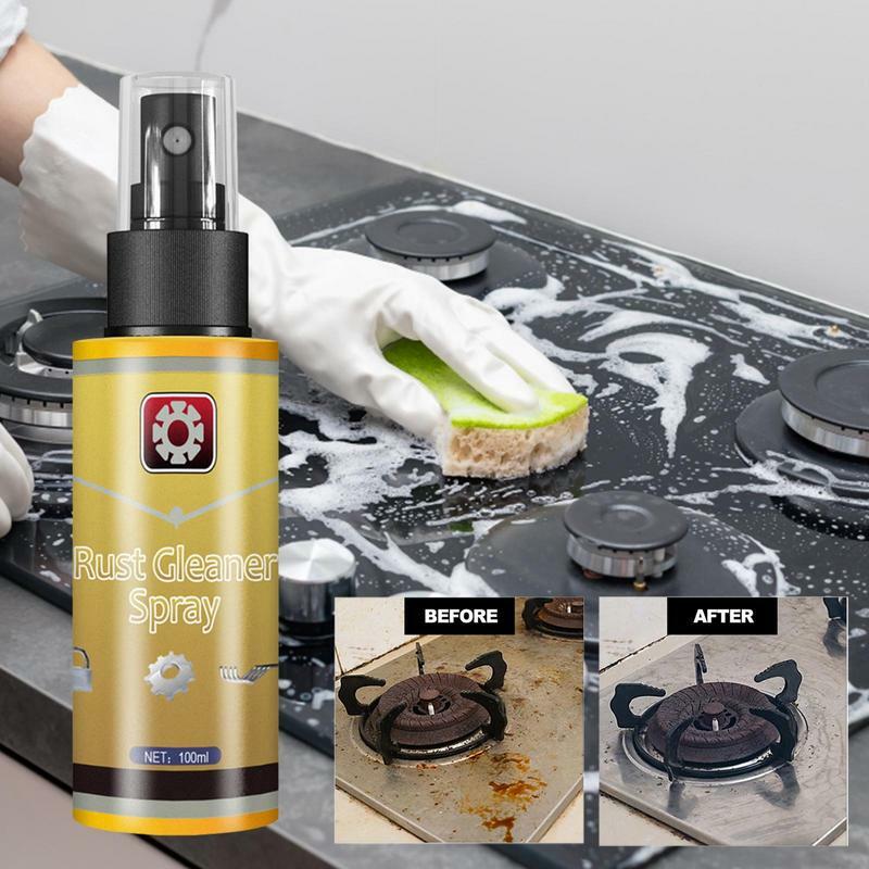 Remoção de ferrugem multiúso Derusting Spray, Metal Cleaner, Removedor Instantâneo, Limpeza Profunda Segura para Eletrodomésticos