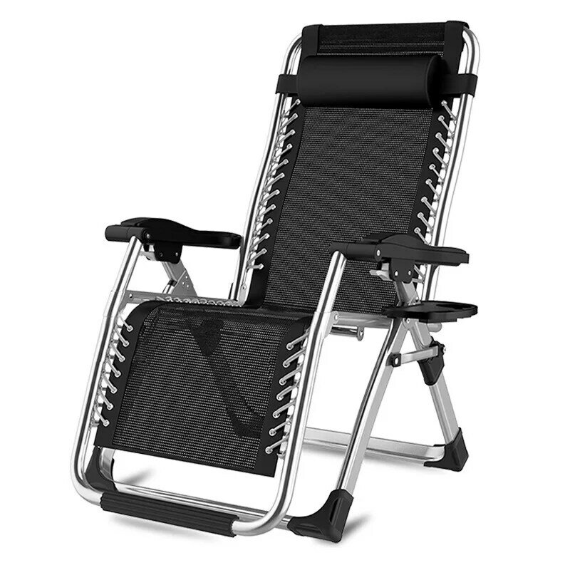 Lunch Chair Outdoor Beach Chair Leisure Home Lunch Folding Bed Lunch Bed Office Lounge Chair