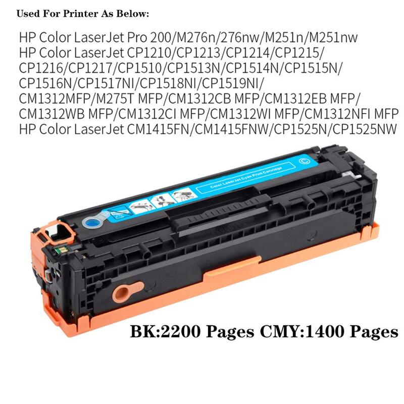 Картридж с тонером для HP LaserJet Pro 200 Color M251 M251NW M276 M276 MFP M276NW M276NW MFP M251 M251NW M276 M276NW 131A 131X