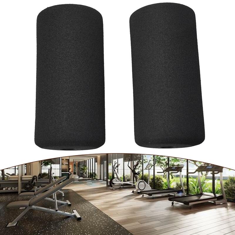 Rollers Foot Foam Pads Fitness Equipment For Weight Bench Gear Replacement 2pcs Black For Leg Extension Brand New