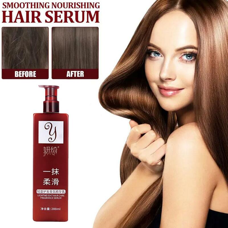200ml capelli leviganti balsamo senza risciacquo trattamento liscio balsamo cura profumo crema capelli essenza lascia-in E9O1