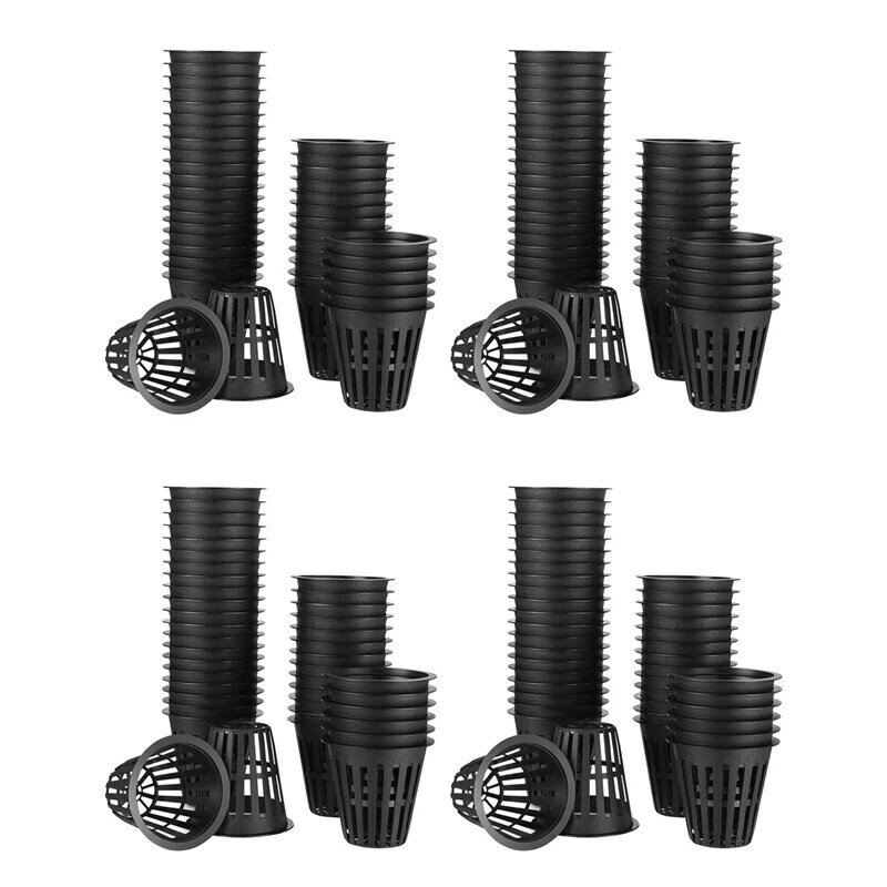 240 Pack 2 Inch Net Cups Slotted Mesh Wide Lip Filter Plant Net Pot Bucket Basket For Hydroponics